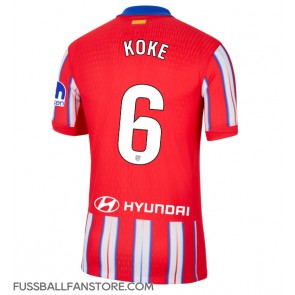 Atletico Madrid Koke #6 Replik Heimtrikot 2024-25 Kurzarm